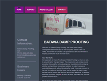 Tablet Screenshot of bataviadampproofing.com